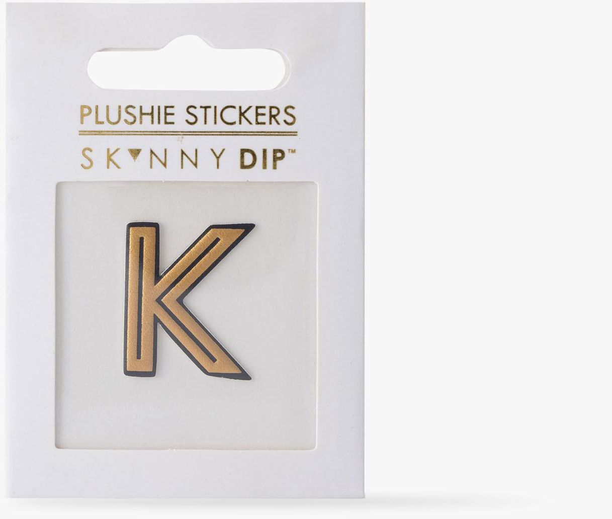'K' Metallic Plushie Sticker