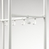 MACKAPÄR Coat rack with shoe storage unit - white 78x32x200 cm