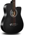 Acoustic Box Guitar With Bag And Strap -Black