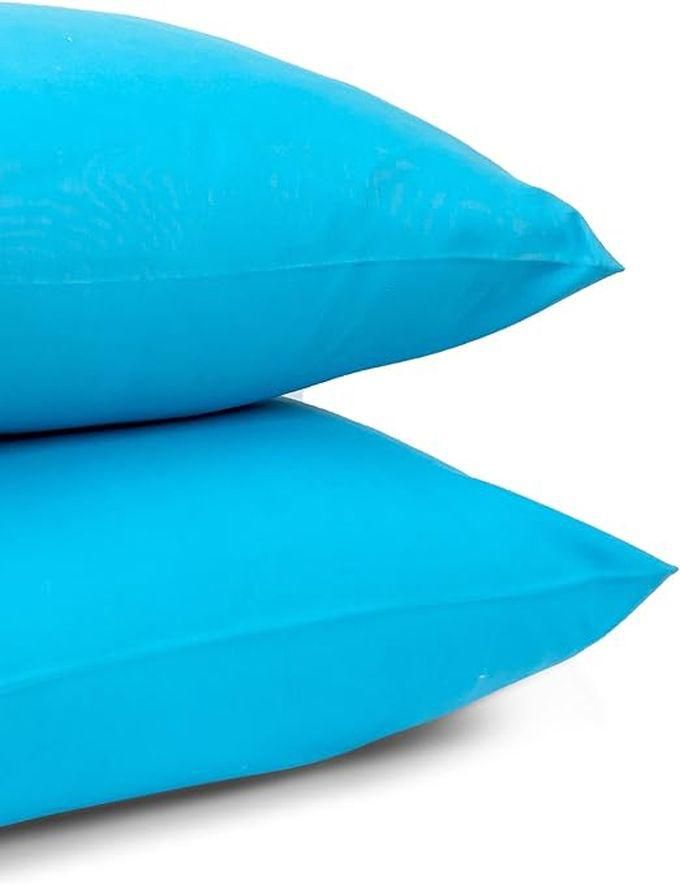 L'Antique Microfiber Pillow Set, 2 Pieces, Size 70*50 Cm - Turquoise