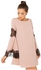 Jolly Chic A Line Dress for Women - M, Pink
