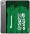 غطاء حماية واق قلاب لجهاز أبل آي باد ميني الجيل 4/5 مقاس 7.9 بوصة مع علم النوم/الاستيقاظ التلقائي أخضر/ أبيض