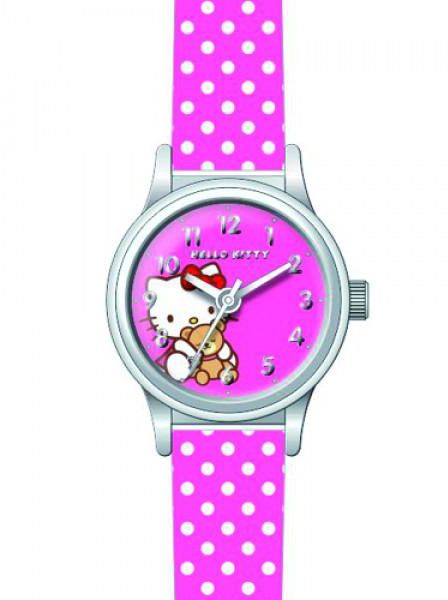Hello Kitty Watch Girls Pink Dial Pink Strap