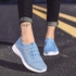 konhill Women's Comfortable Walking Shoes - Tennis Athletic Casual Slip on Sneakers, 2122 Aqua, 10