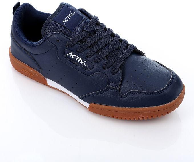 Activ Leather Lace Up Navy Blue Sneakers