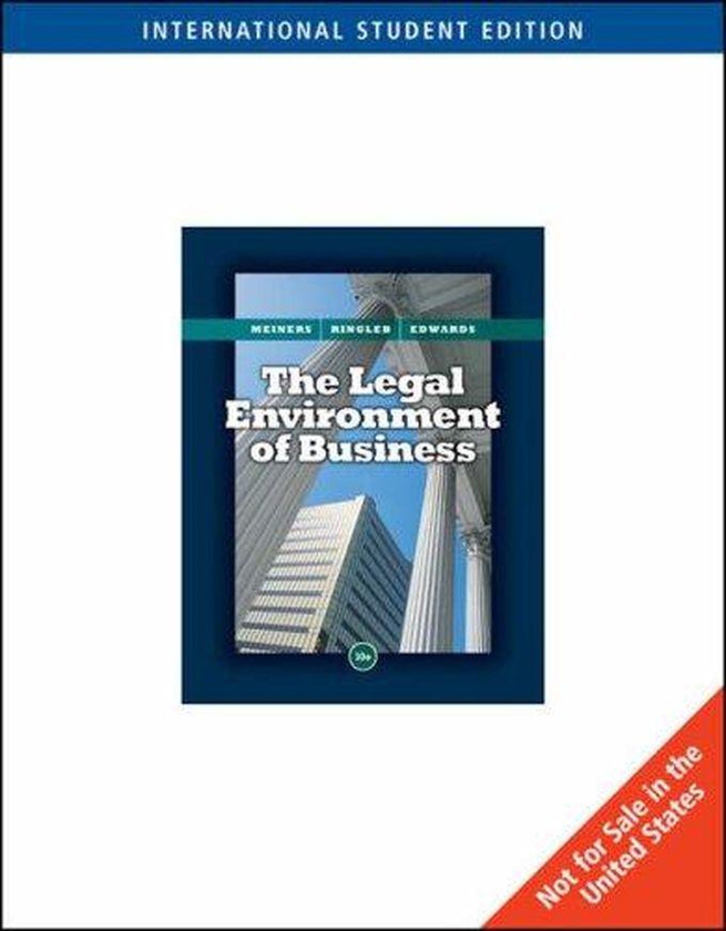 Cengage Learning The Legal Environment of Business: International Edition ,Ed. :10