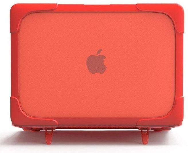 MacBook Pro 13-inch With Touch Bar (A1706 / A1708)-(A1989 / A2159) - Dual Material Full Protective Cover Case-Red