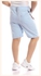 Gabrdine Basic Shorts With Accessory Blue