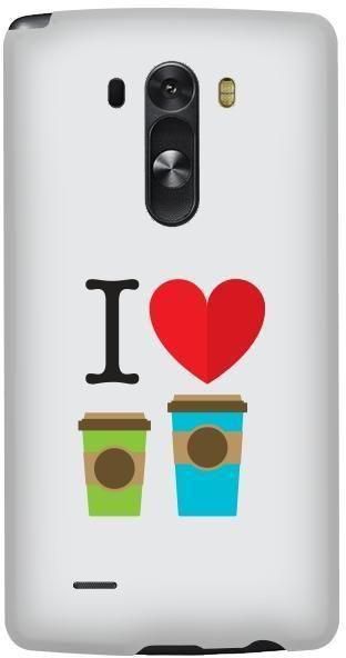 Stylizedd LG G3 Premium Slim Snap case cover Gloss Finish - I love coffee