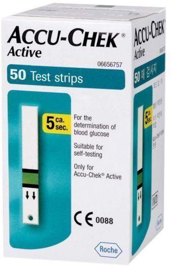 ACCU CHEK Active Test Strips 50's