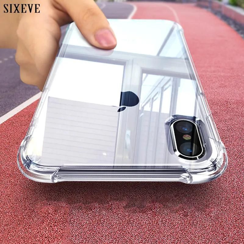Shockproof Case For iPhone 11 Pro XS Max X XR 6s 7 8 Plus SE 2020 Clear bumper Protective Back Cover