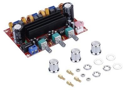 Stereo Digital Power Amplifier Board With Accessory V6676 Multicolour