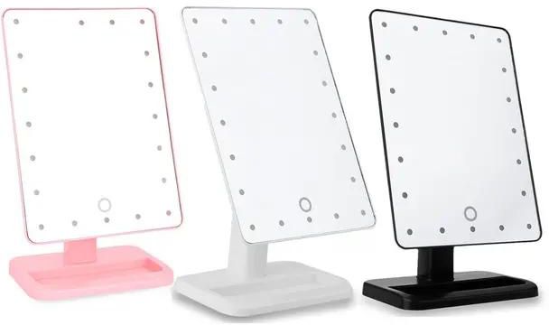 Rotatable Touch Screen 22 Lamps LED Makeup Mirror Large Size Beauty table Mirror