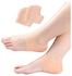 Diruno Unisex Silicone Anti Crack Gel Heel & Foot Moisturizing Pad Socks for Pain Relief (Beige, Free Size)