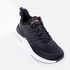 Activ Self Patterned Textile Lace Up Black Sneakers