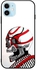 غطاء حماية واق لهاتف أبل آيفون 12 ميني أبيض/أحمر