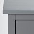 HEMNES Chest of 2 drawers - grey stained 54x66 cm
