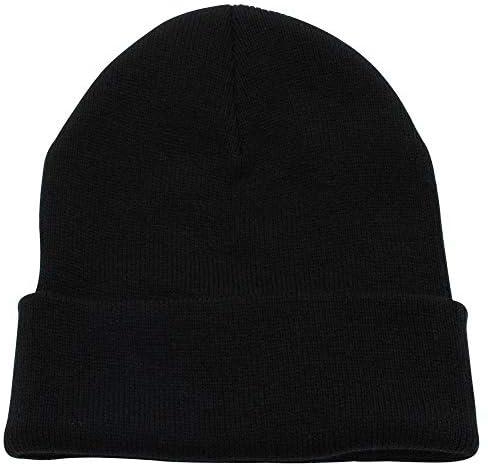 Black Beanie & Bobble Hat For Unisex - One Size