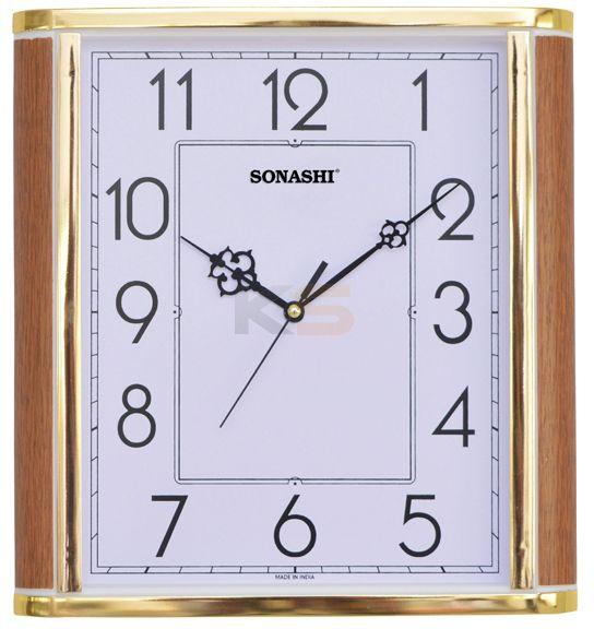 Sonashi Wall Clock Wood White (SWC-806)