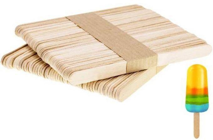 50 X 2 (100pcs) Pack In A Pack Ice Cream Wooden Stick