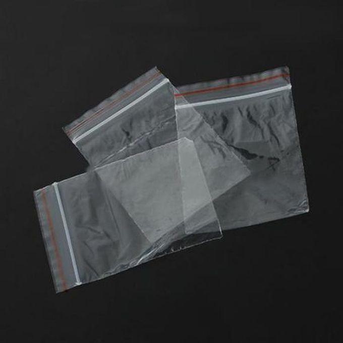 Zipped Lock Plastic Bags - 100 Pcs -10*14cm
