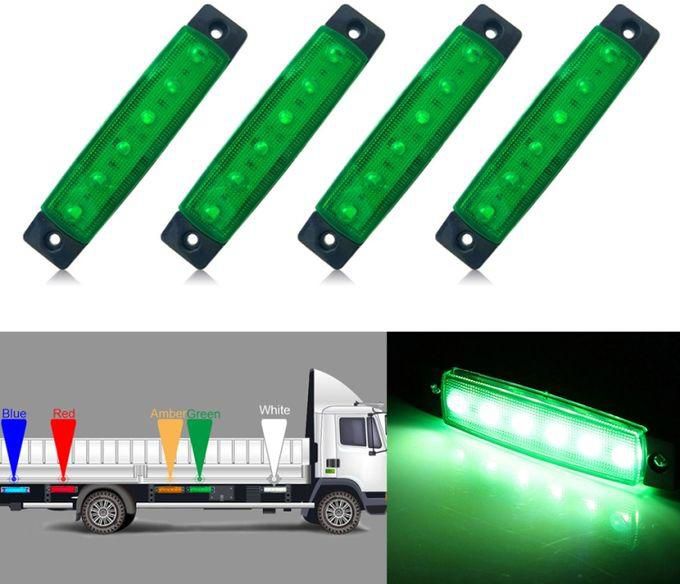 4 PCS 12V 6 SMD Auto Car Bus Truck Wagons External Side Marker Lights LED Trailer Indicator Light Rear Side Lamp