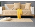 Geometric Print Sofa Slipcover Beige/White