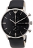Emporio Armani Men's Black Dial Leather Band Watch - AR0397
