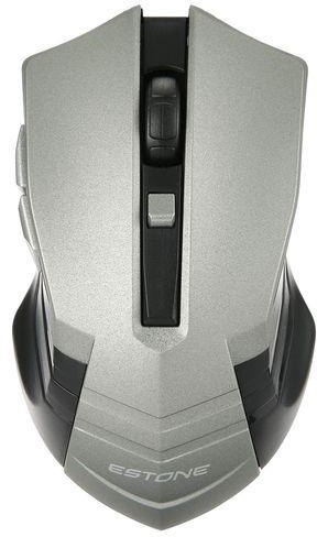 FSGS Silver Gray ESTONE E - 2310 Mini 2.4GHz Wireless 6 Buttons Cool Optical Mouse 22838