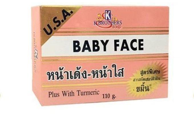 K Brothers Baby Face White Soap With Turmeric 110g 6pcs.