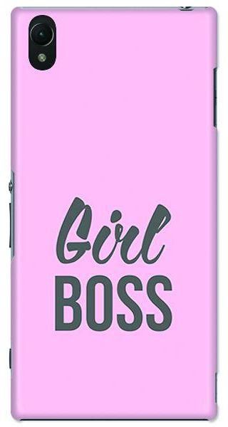 Stylizedd Sony Xperia Z3 Plus Premium Slim Snap case cover Matte Finish - Girl Boss (Pink)