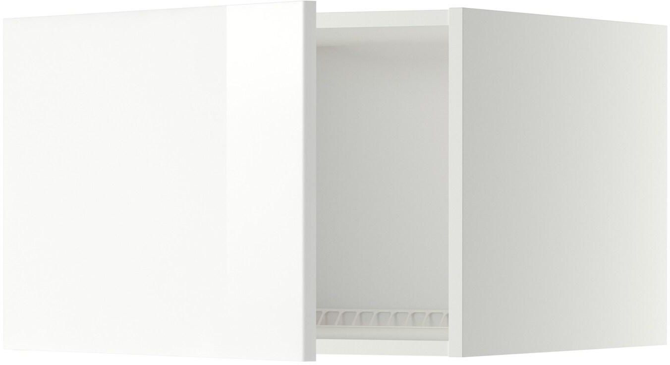 METOD Top cabinet for fridge/freezer - white/Ringhult white 60x40 cm