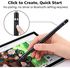 MoKo Stylus Pen with Palm Rejection 2 in 1 Rechargeable Digital Pencil fit Apple 2021 iPad Pro 11/12.9 Inch (2018-2021), iPad 8th Gen, iPad Air 4th/Air 3rd, iPad Mini 5th, iPad 6/7th - Black