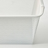KOMPLEMENT Mesh basket with pull-out rail - white 75x35 cm