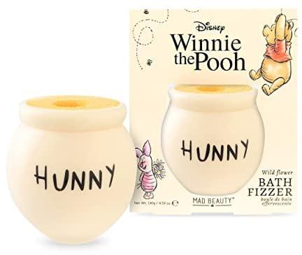 MAD BEAUTY Disney Winnie The Pooh Hunny Honeypot Bath Fizzer, Wild Flower-Scented Bath Salts, 4.59 oz, Body Care, Healthy Glowing Skin, Relax & Wind, Let Your Troubles Fizz Away