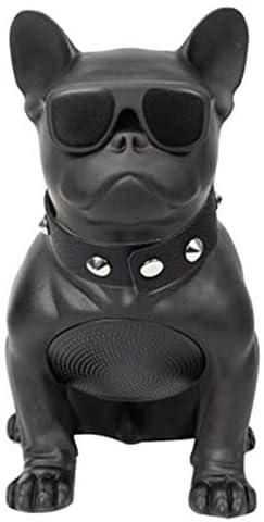 WATFOERS Bluetooth Portable Speaker, French Bulldog Portable Dog Speaker Surround Sound System for tv Wireless Speakers(M, Black)