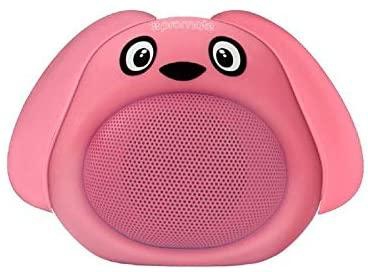 Apple iPad Pro Kids Bluetooth Speaker, Mini Bluetooth V4.1 Cute Animal Wireless Speaker with Built-in Microphones and 3W Powerful Rich Sound for Tablets, Promate Snoopy Pink