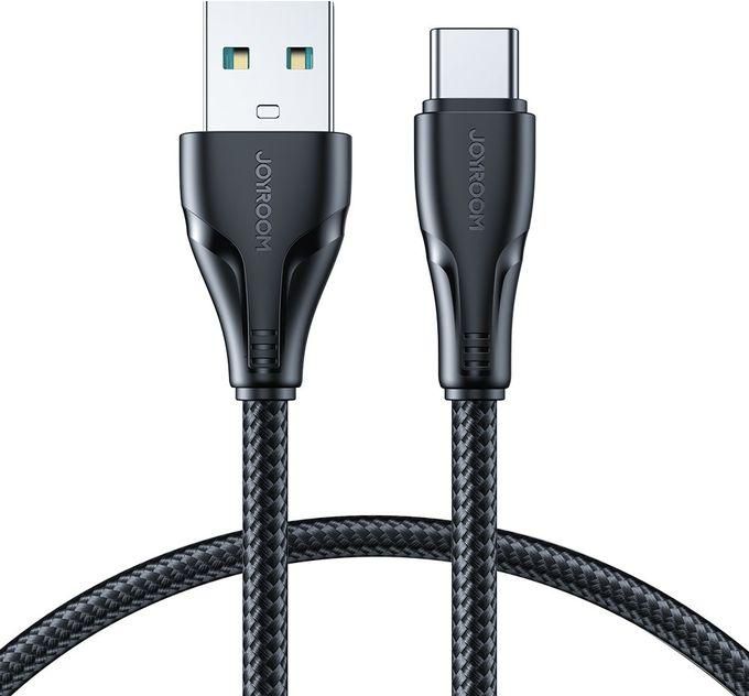 JOYROOM USB - USB C 3A Cable Surpass Series For Fast Charging And Data Transfer 3 M Black (S-UC027A11)
