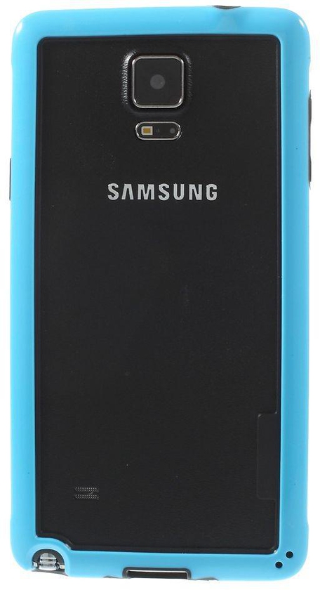 Backless TPU & PC Bumper Frame for Samsung Galaxy Note 4 N910 - Blue