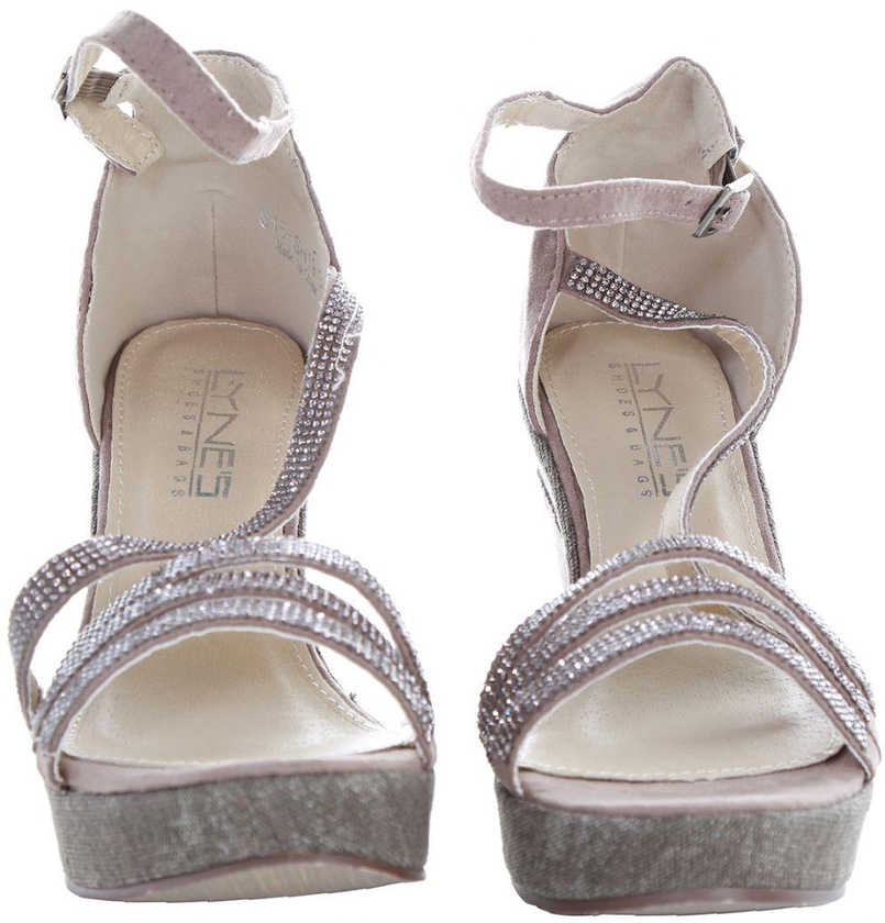Lynes Sandal For Women , Size 38 EU , Grey , S15-SH19