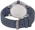 Fitron Men's Dark Gray Dial Rubber Band Watch - FT8171M040404