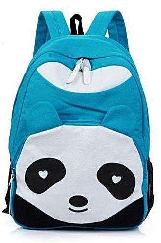 Universal Girl Boy Panda Canvas Rucksack Backpack Travel School Student Shoulder Book Bag