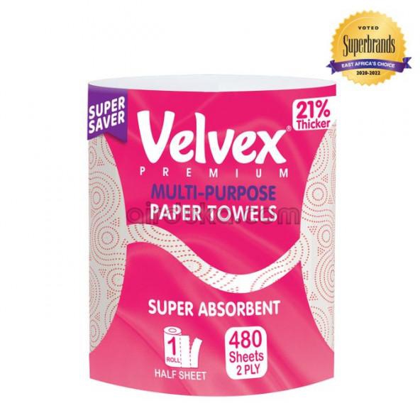 Velvex Premium Kitchen Towel Pink Jumbo Pack