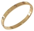18 Gold Plated Stainless steel bracelet eternal love Bangle for women