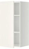METOD خزانة حائط مع أرفف, أبيض/Veddinge أبيض, ‎40x80 سم‏ - IKEA