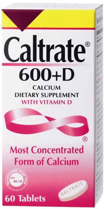 Caltrate Dietary Vitamin D Supplement 600+D 60s