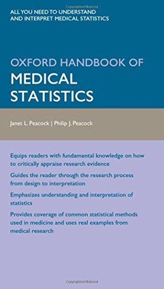 Oxford University Press Oxford Handbook of Medical Statistics ,Ed. :1