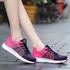 FLANGESIO Sneakers Women Breathable Casual Shoes Flats Air Mesh Female Shoes Woman Trainers Shoes Rose Red