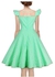 Zaful Vintage Polka Dot Sleeveless Dress - Green