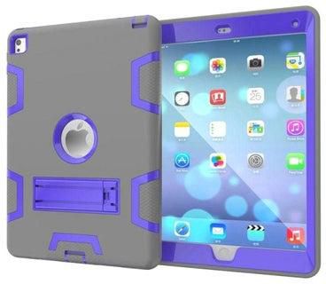 Armor Case Cover With Kickstand For Apple iPad Mini 7.9-Inch Grey/Blue
